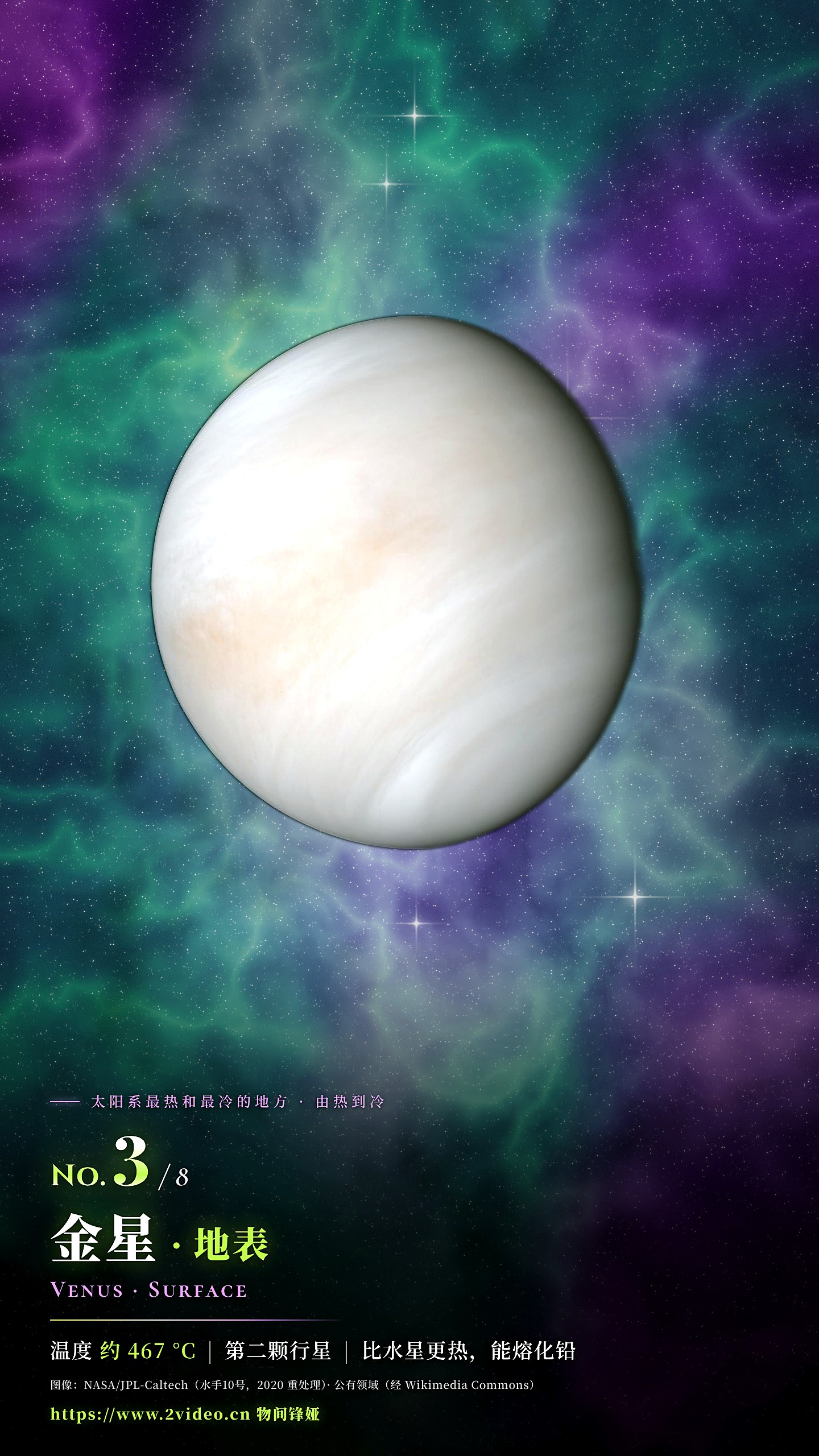 No.3 金星地表 · 约 467 °C