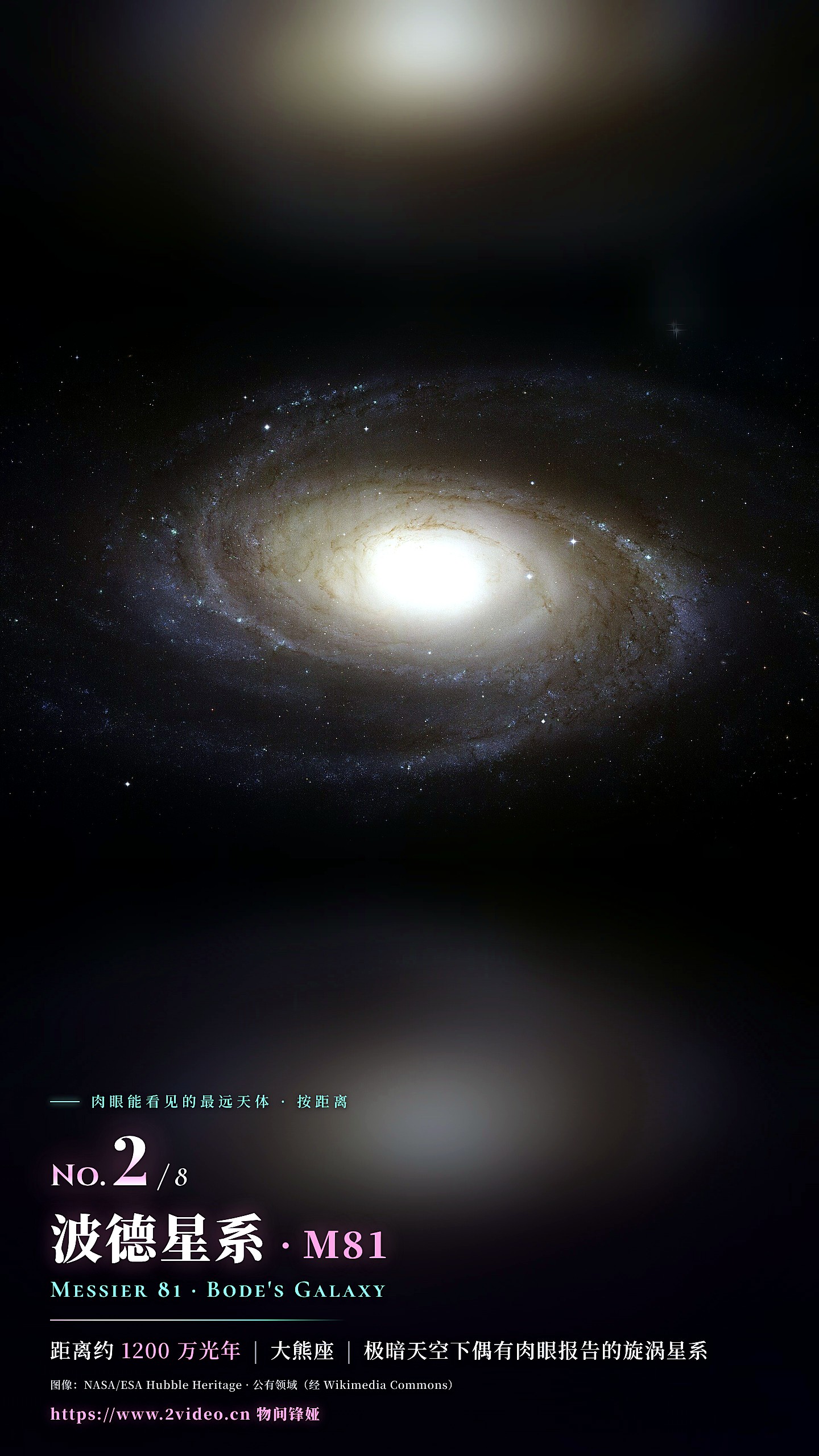 No.2 波德星系 M81 · 约 1200 万光年