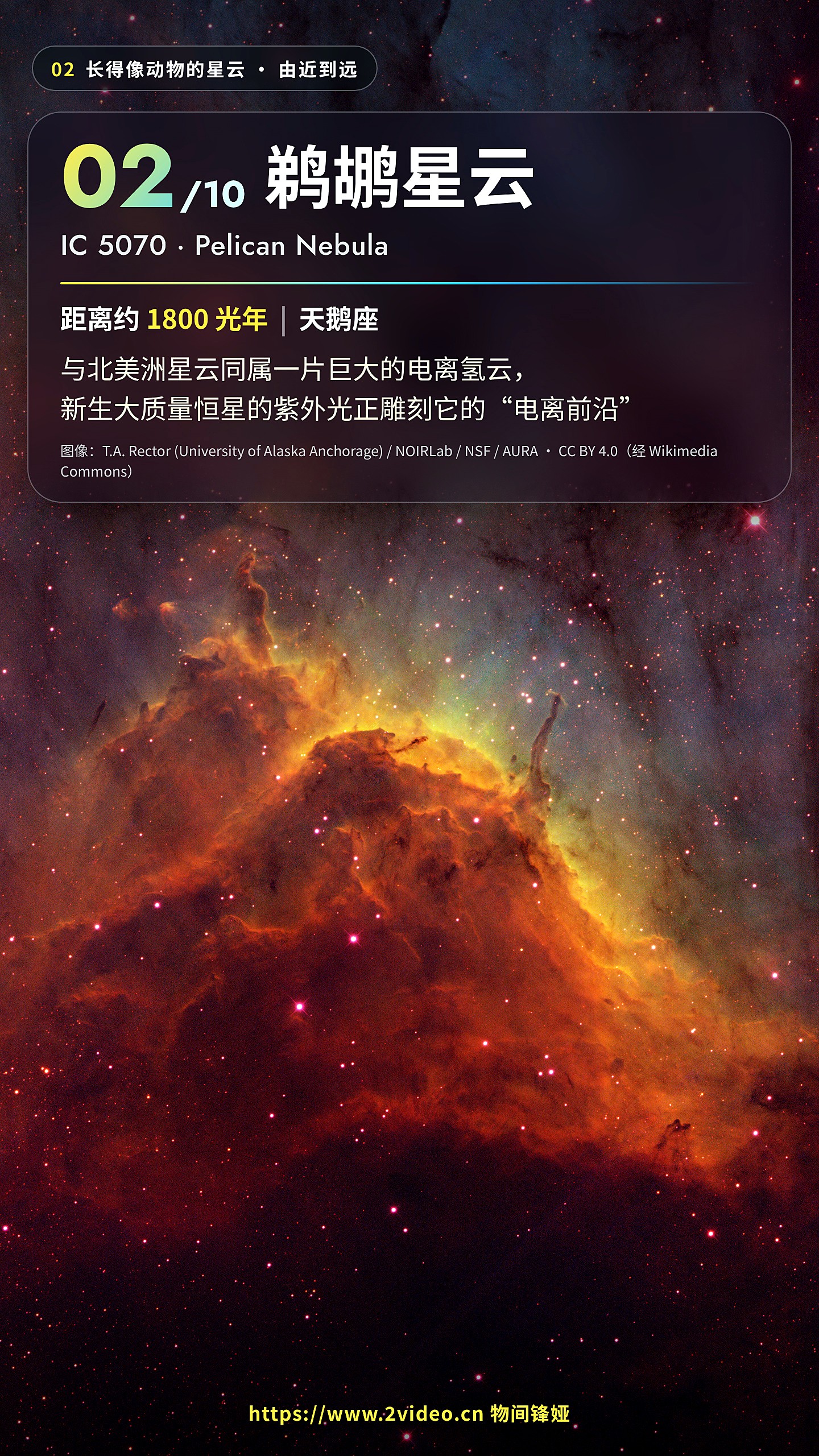 No.2 鹈鹕星云 · 约 1800 光年