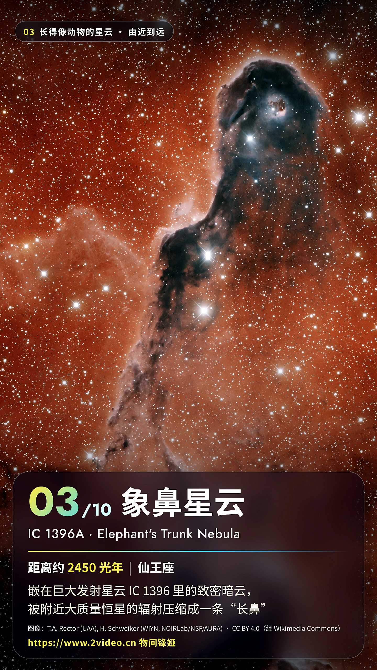 No.3 象鼻星云 · 约 2450 光年