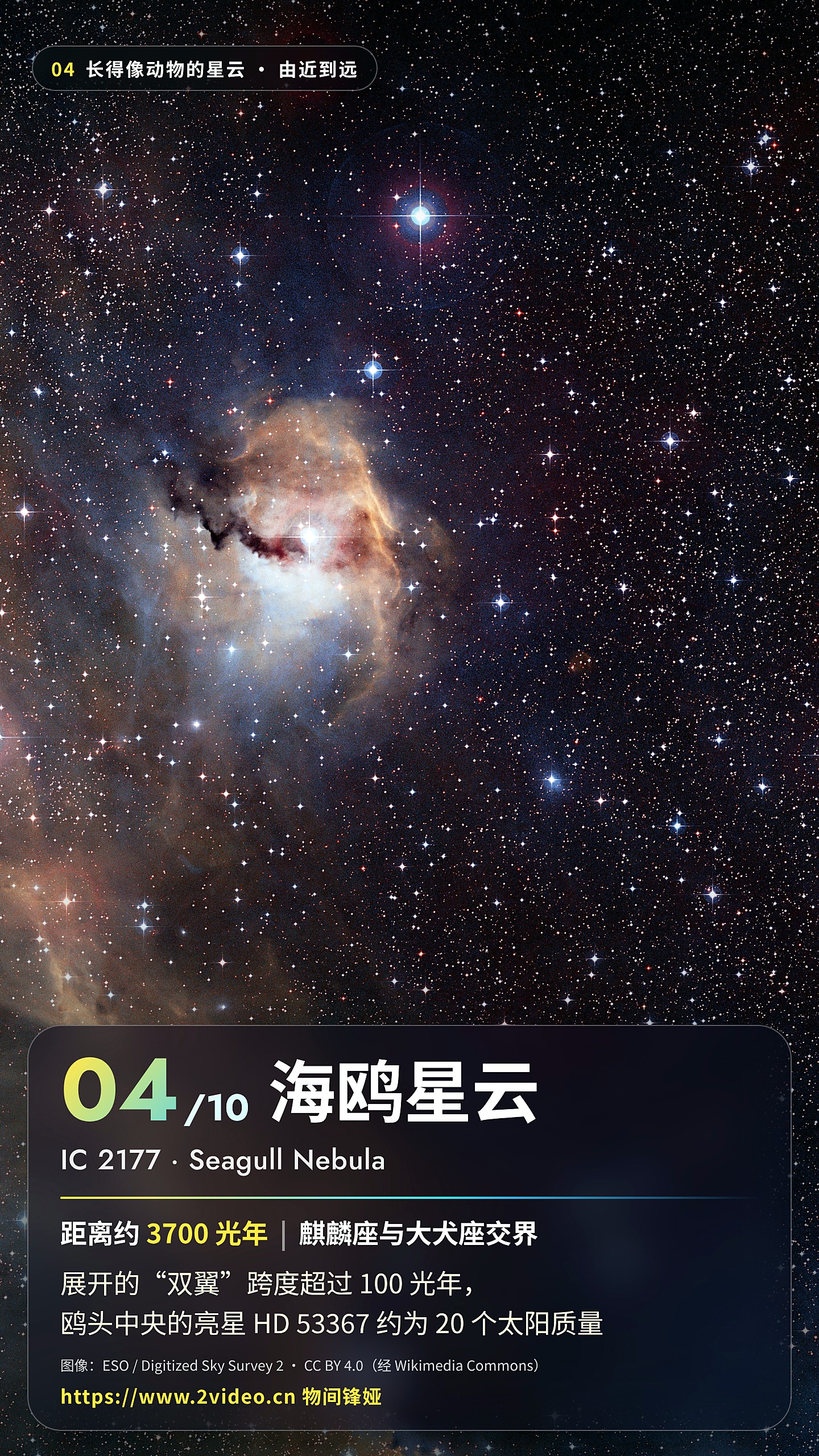 No.4 海鸥星云 · 约 3700 光年