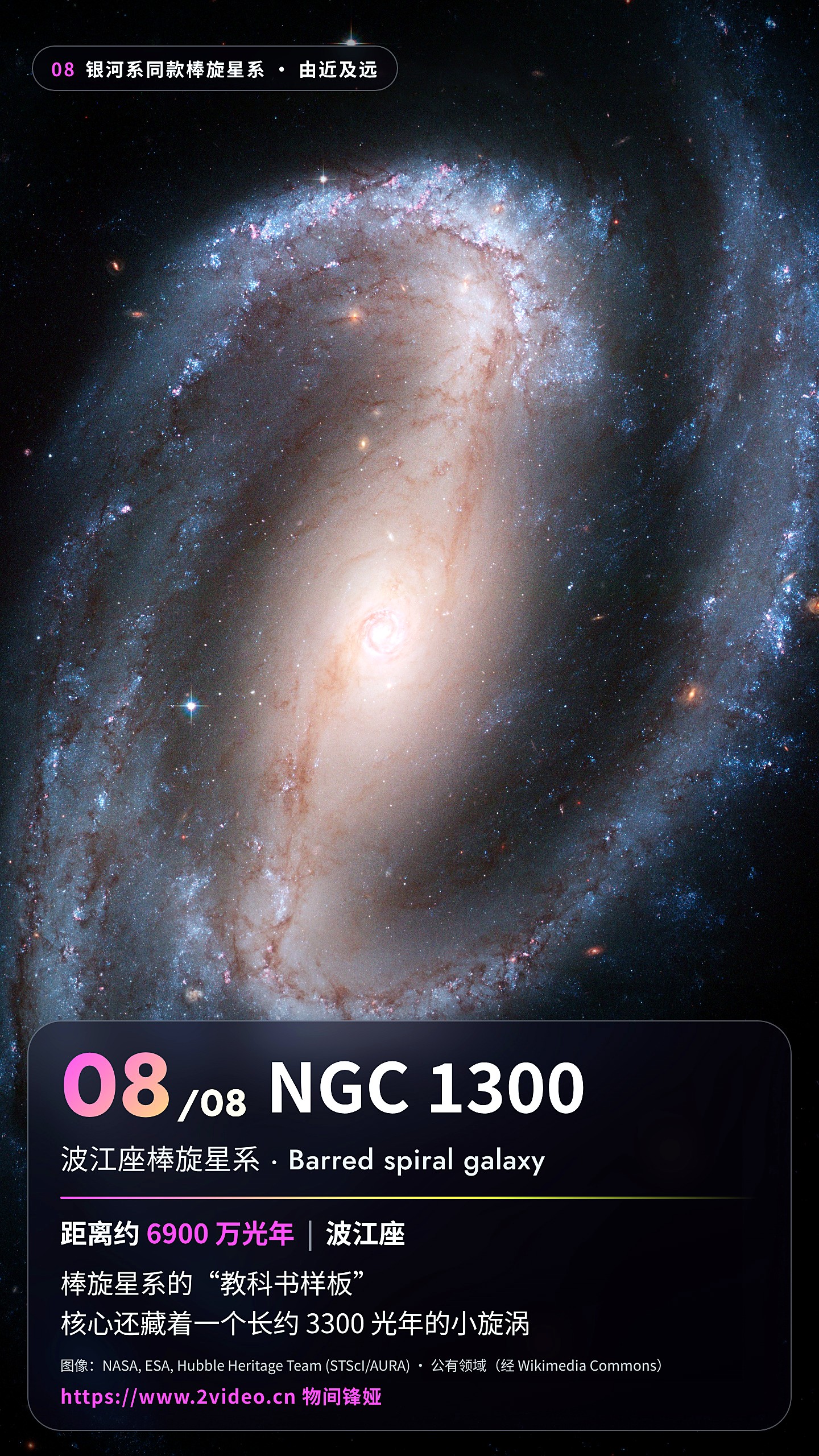 No.8 NGC 1300 · 约 6900 万光年