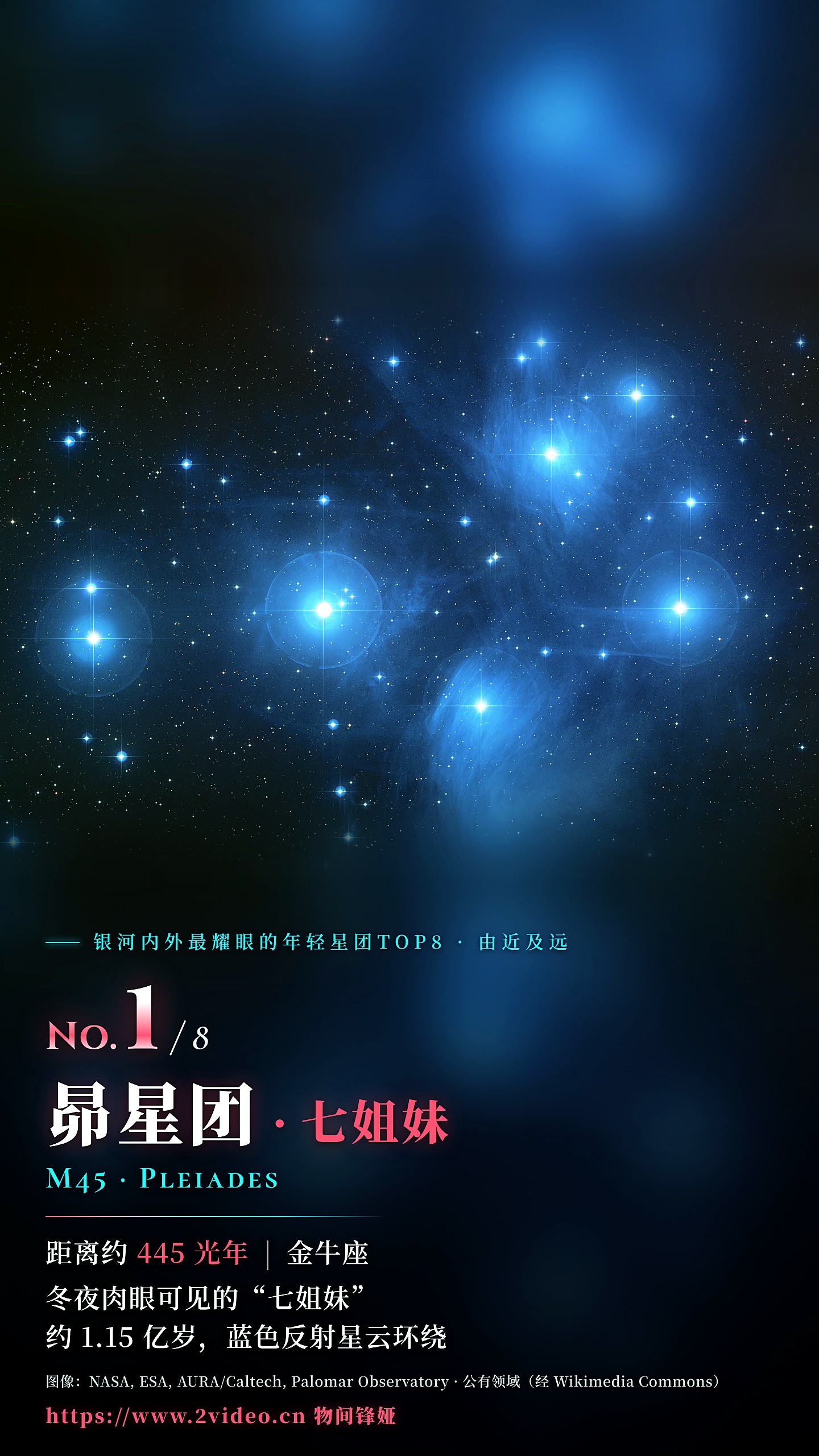 No.1 昴星团 M45（七姐妹）