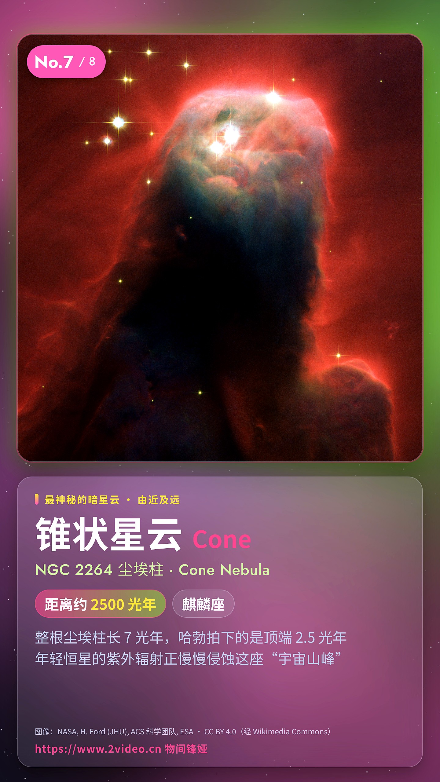 No.7 锥状星云 · 约 2500 光年
