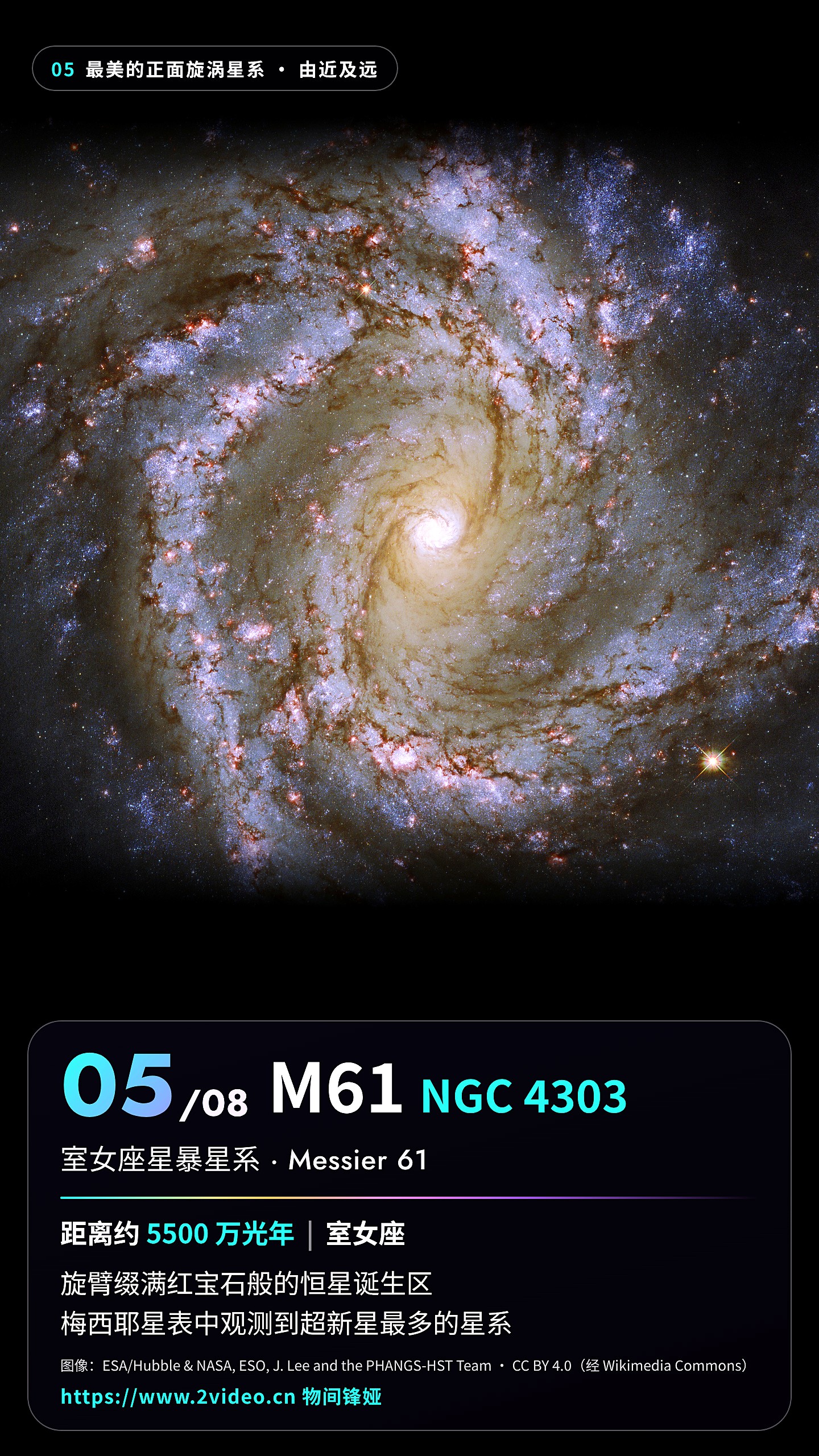 No.5 M61（NGC 4303）· 约 5500 万光年