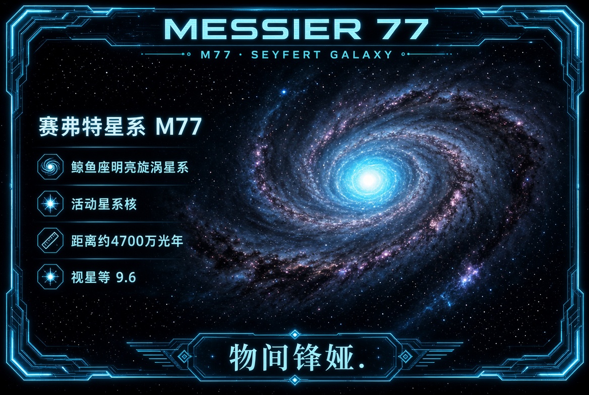 M077_赛弗特星系_Seyfert_Galaxy