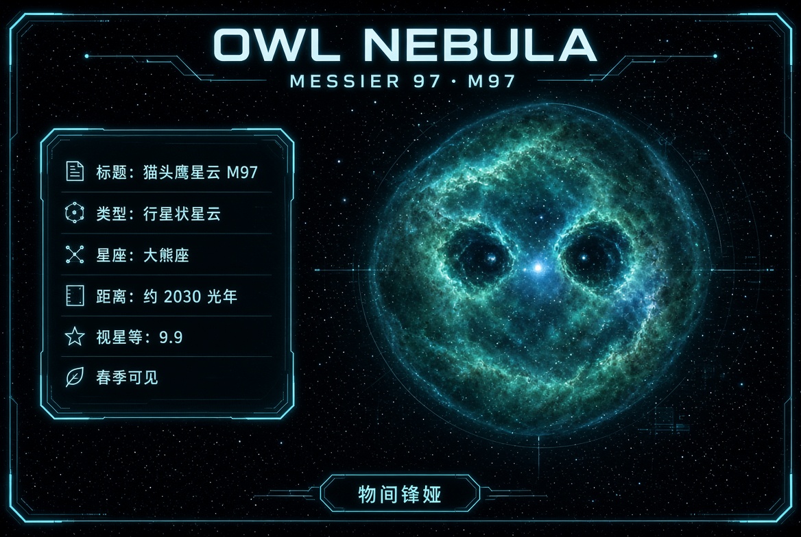 M097_猫头鹰星云_Owl_Nebula