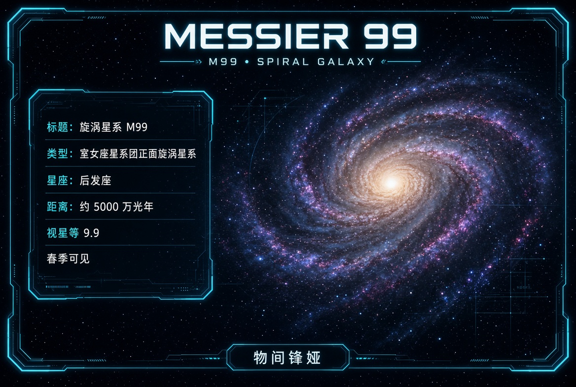 M099_旋涡星系_Spiral_Galaxy