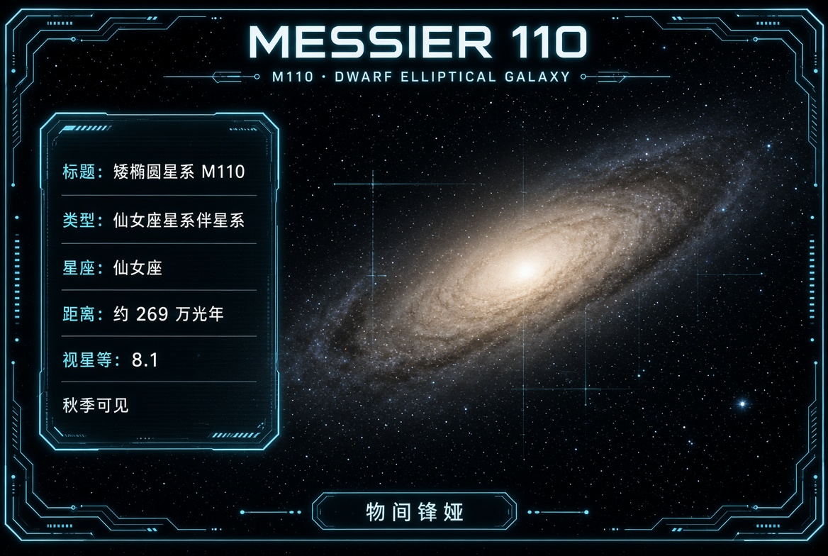 M110_矮椭圆星系_Dwarf_Elliptical_Galaxy